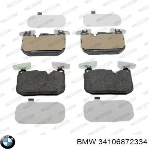 Купити 34106872334 BMW Колодки гальмівні передні, дискові