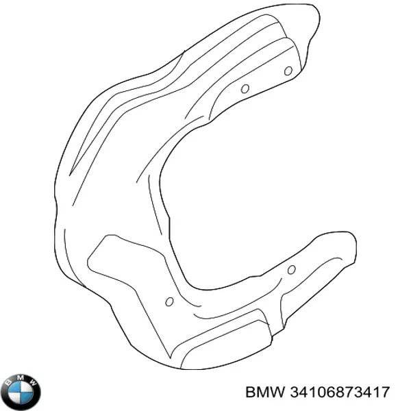Захист гальмівного диска, переднього, лівого BMW 34106873417 ціна, від 12.67 USD