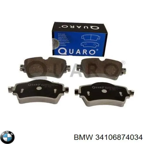 Передні тормозні колодки 34106874034 BMW