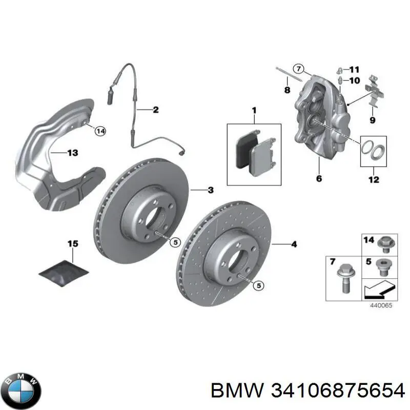  BMW 34106875654 ціна, від 965.37 USD