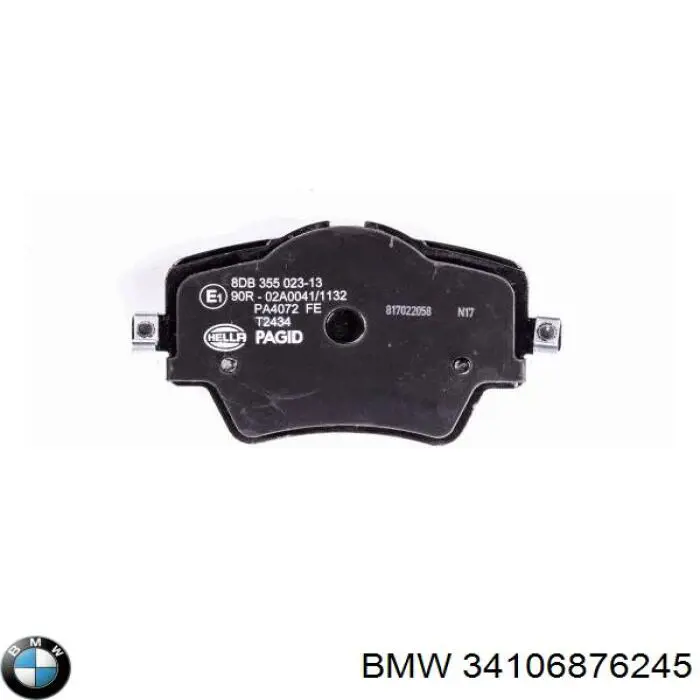 Купити 34106876245 BMW Колодки гальмівні передні, дискові