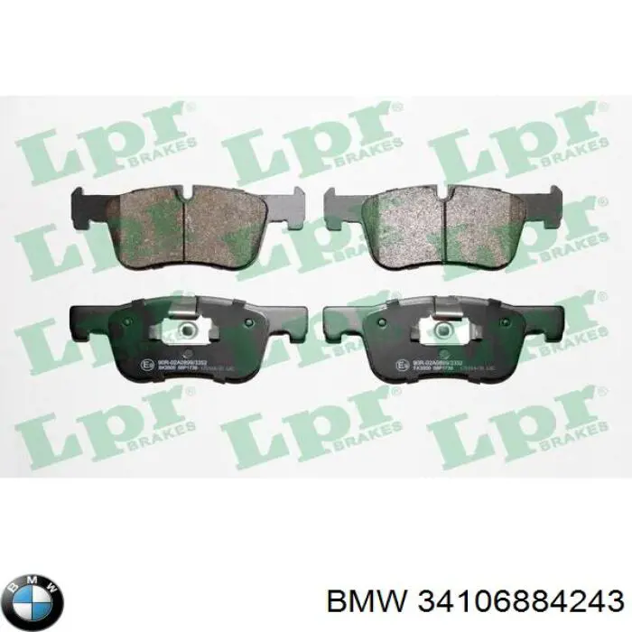 Гальмівні колодки BMW 34106884243 ціна, від 75.36 USD
