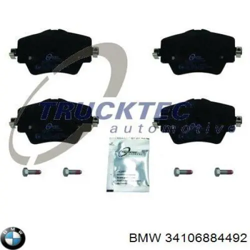 Купити 34106884492 BMW Колодки гальмівні передні, дискові