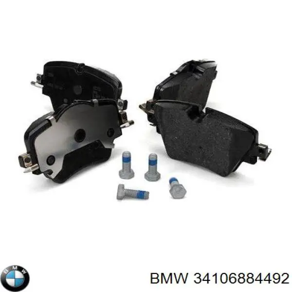 Колодки гальмівні передні, дискові 34106884492 BMW