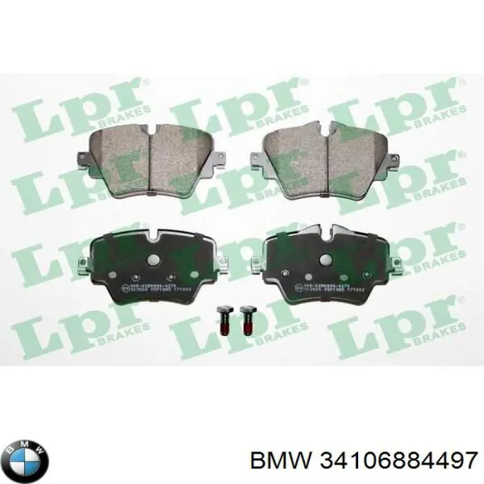 34106884497 BMW Передні гальмівні колодки
