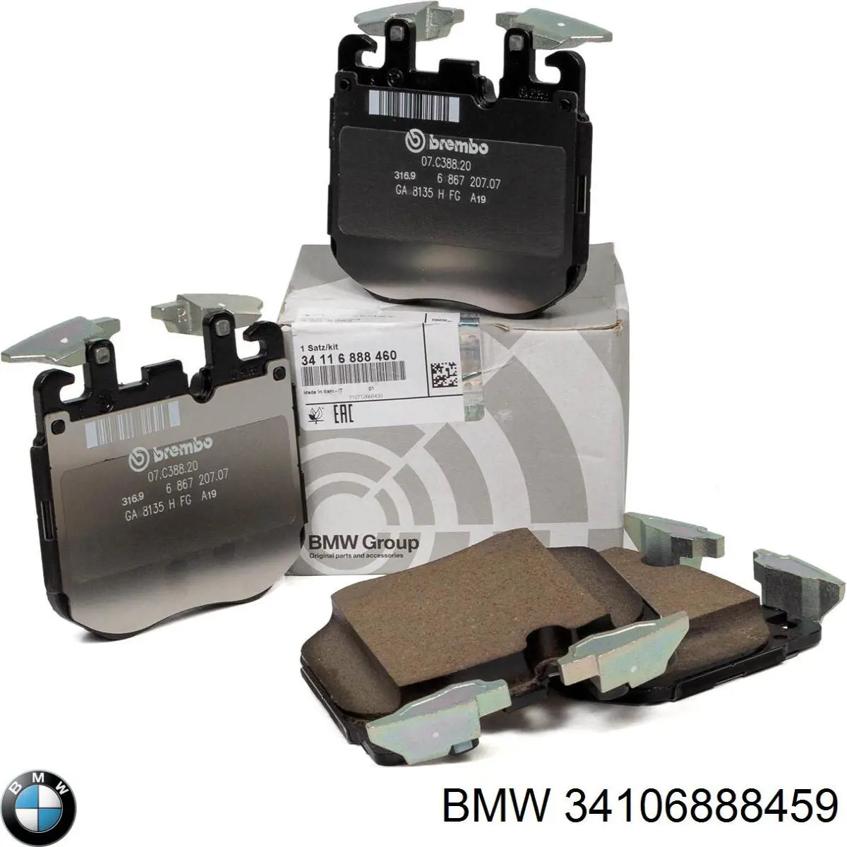Тормозні колодки BMW 34106888459
