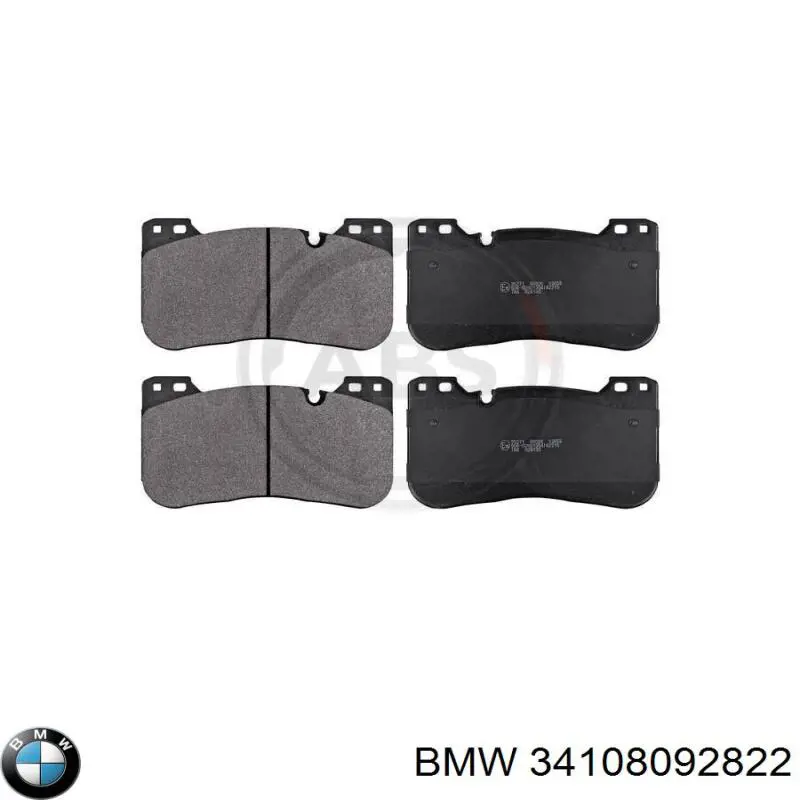 Купити 34108092822 BMW Колодки гальмівні передні, дискові