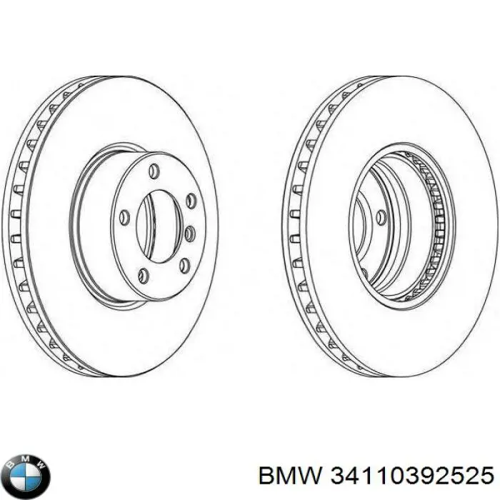 Купити 34110392525 BMW Ротор гальмівний