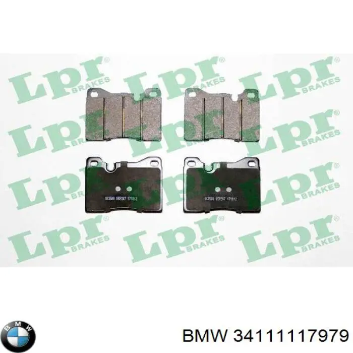 34111117979 BMW колодки гальмівні передні, дискові