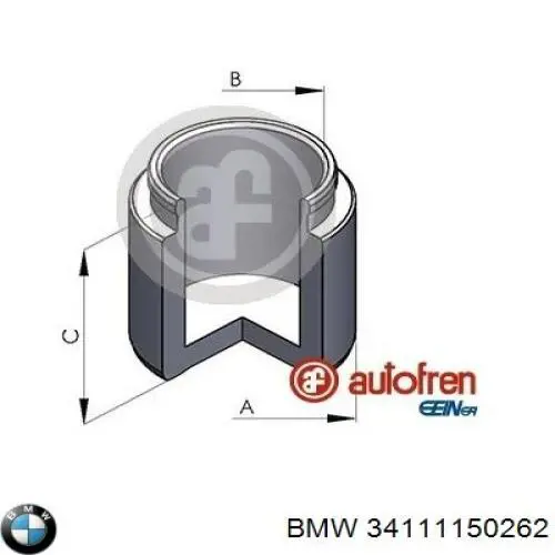 Супорт гальмівний передній правий 34111150262 BMW