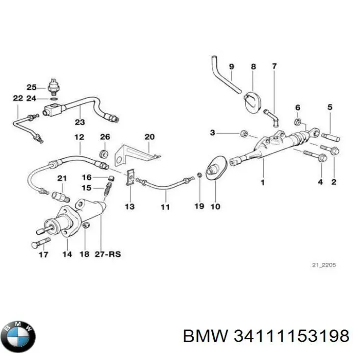  BMW 34111153198
