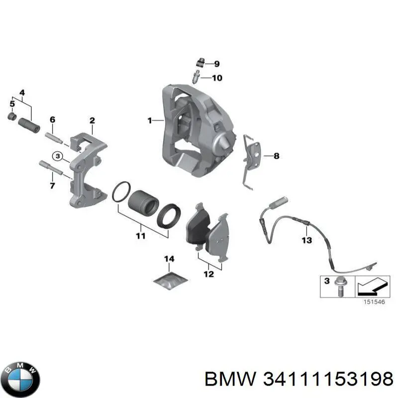 34111153198 BMW 