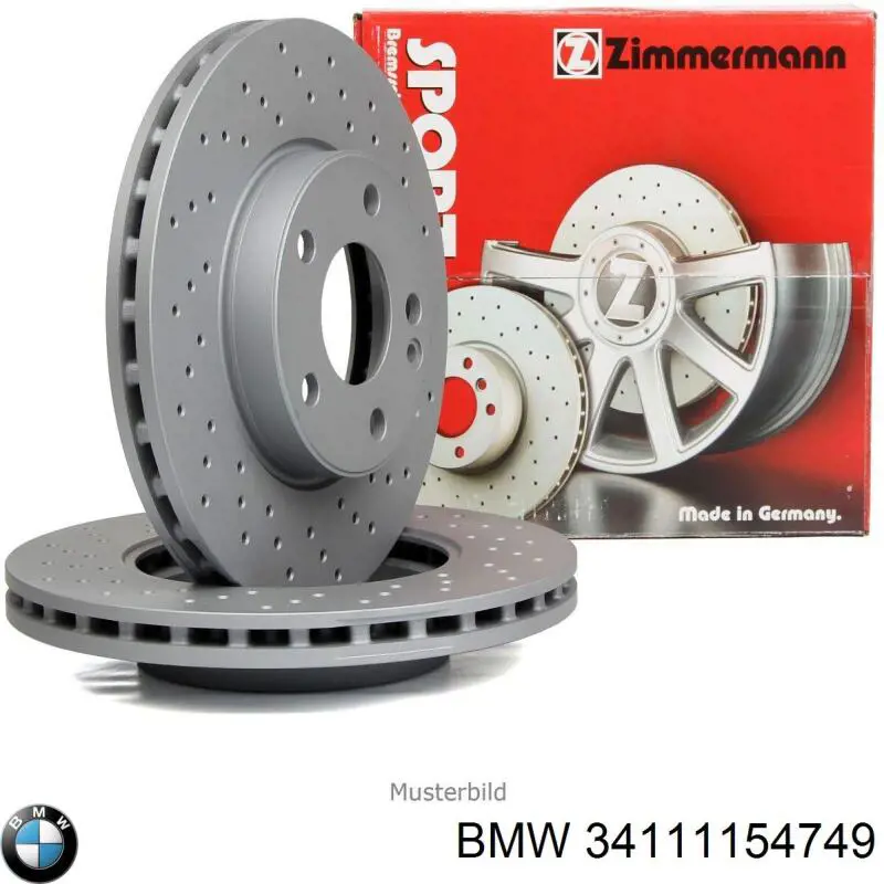 34111154749 BMW Гальмо дискове переднє