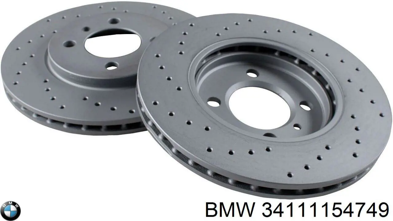 Гальмівні диски передні 34111154749 BMW