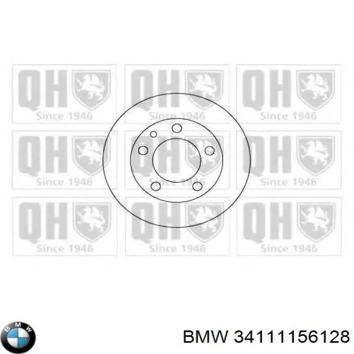 Диск гальмівний передній BMW 34111163144