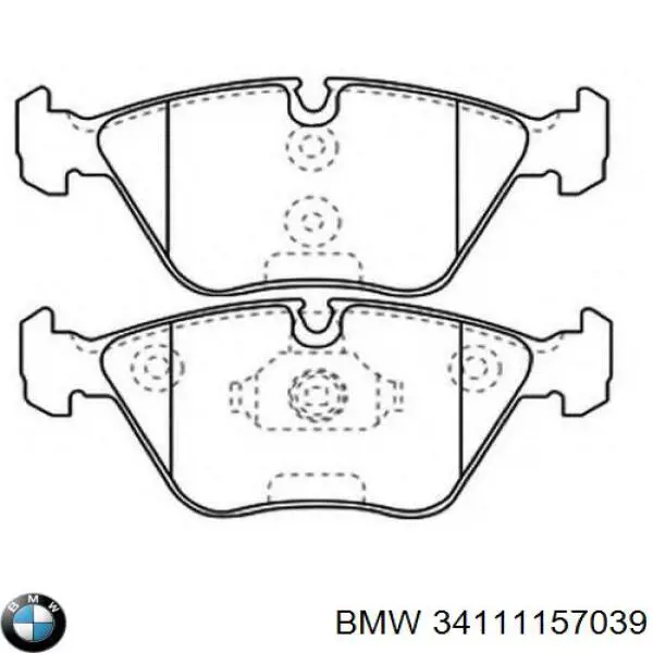Гальмівні колодки BMW 34111157039 ціна, від 28.00 USD