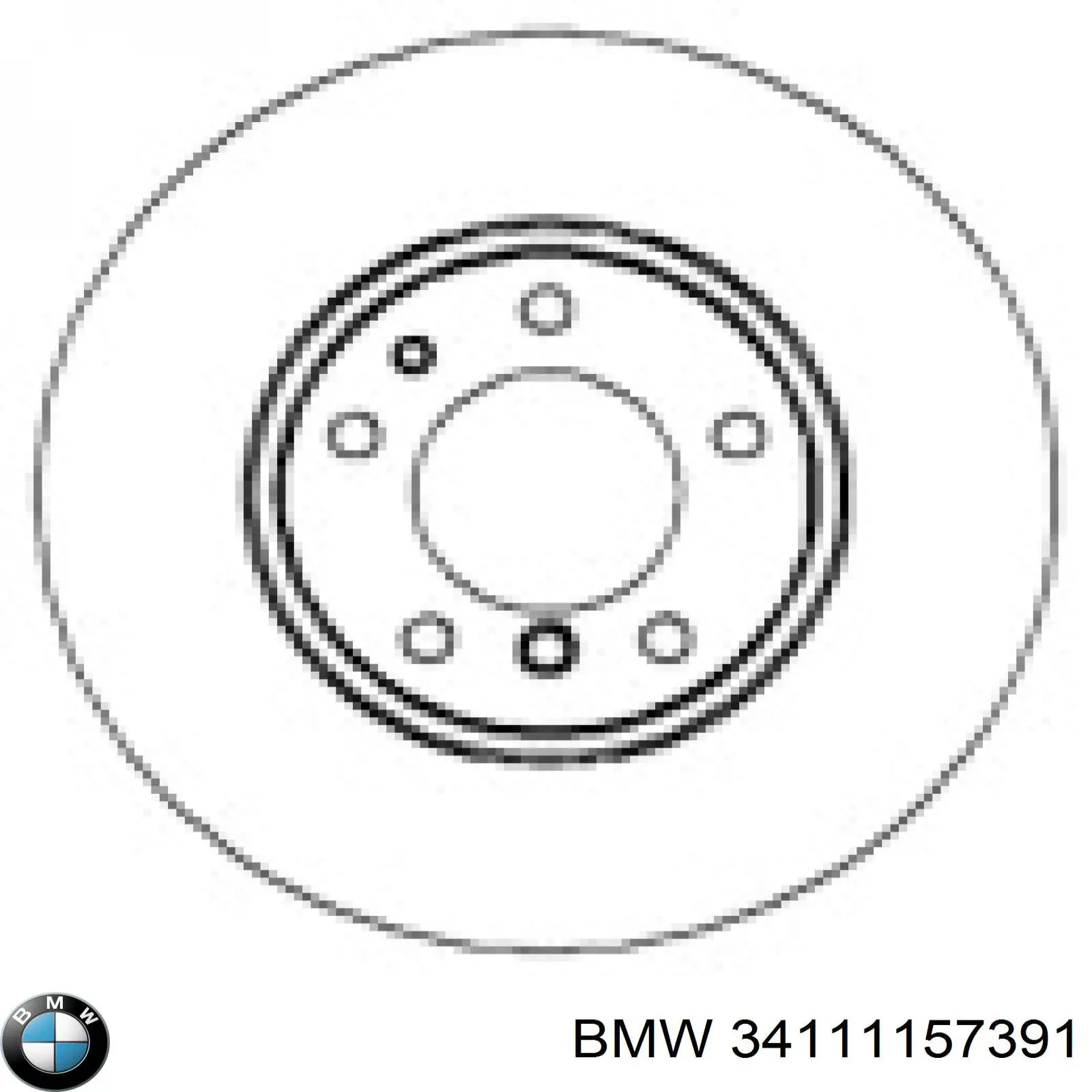 Диск гальмівний передній 34111157391 BMW