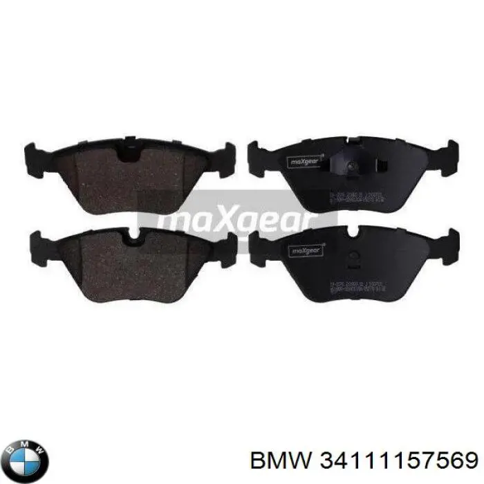 Купити 34111157569 BMW Колодки гальмівні передні, дискові
