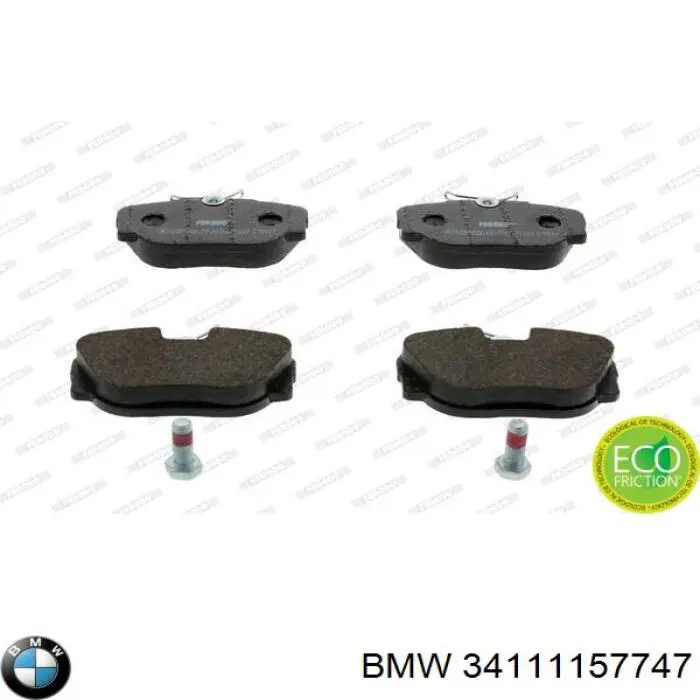 34111157747 BMW колодки гальмівні передні, дискові