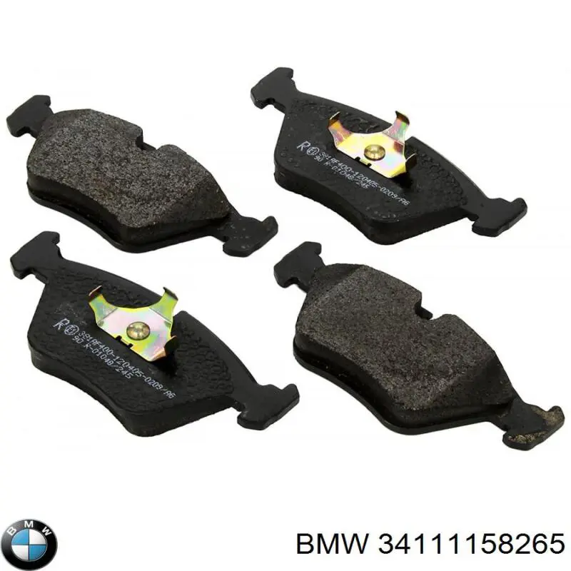 34111158265 BMW колодки гальмівні передні, дискові