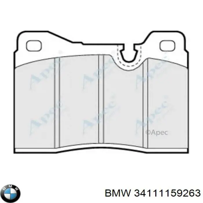 Колодки гальмівні передні, дискові 34111159263 BMW