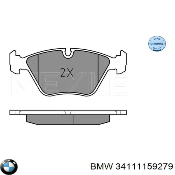 Передні тормозні колодки 34111159279 BMW