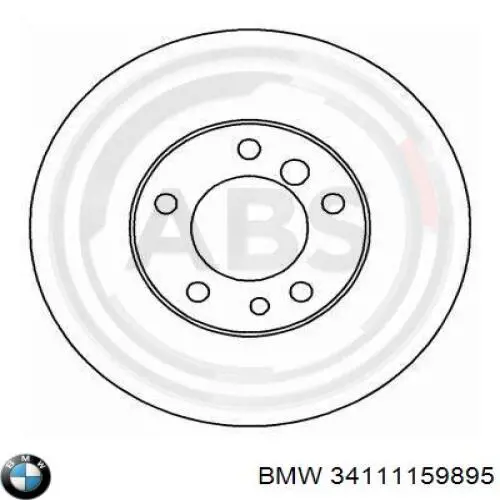 Диск гальмівний передній BMW 34111159895
