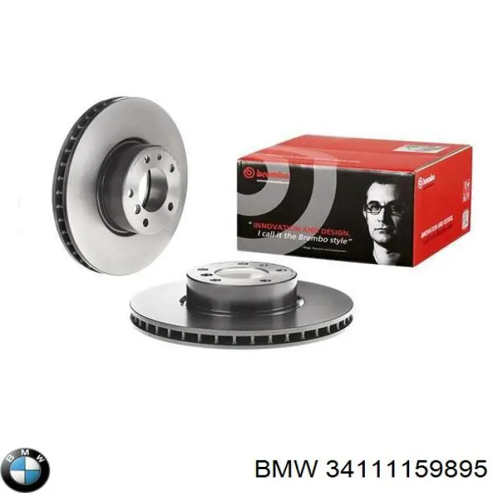 Диск переднього гальма BMW 34111159895 ціна, від 74.14 USD