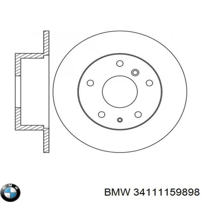 Диск переднього гальма BMW 34111159898 ціна, від 45.24 USD