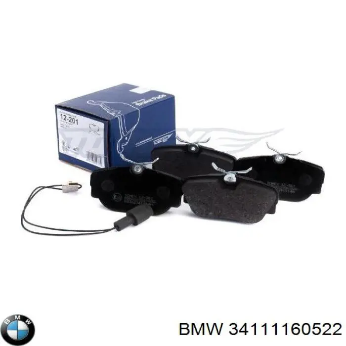 Передні тормозні колодки 34111160522 BMW
