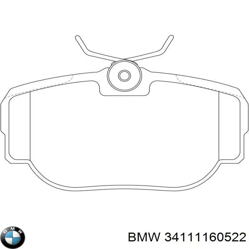 34111160522 BMW Передні гальмівні колодки