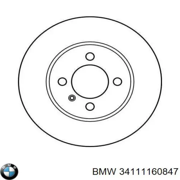 Диск переднього гальма BMW 34111160847 ціна, від 27.06 USD