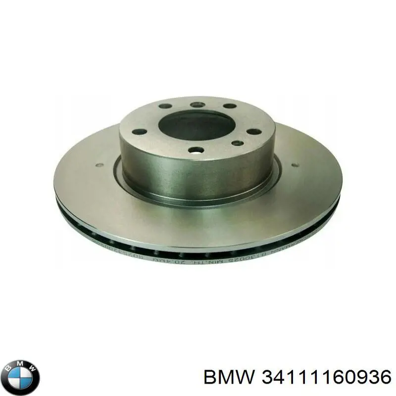 Диск переднього гальма BMW 34111160936 ціна, від 52.47 USD