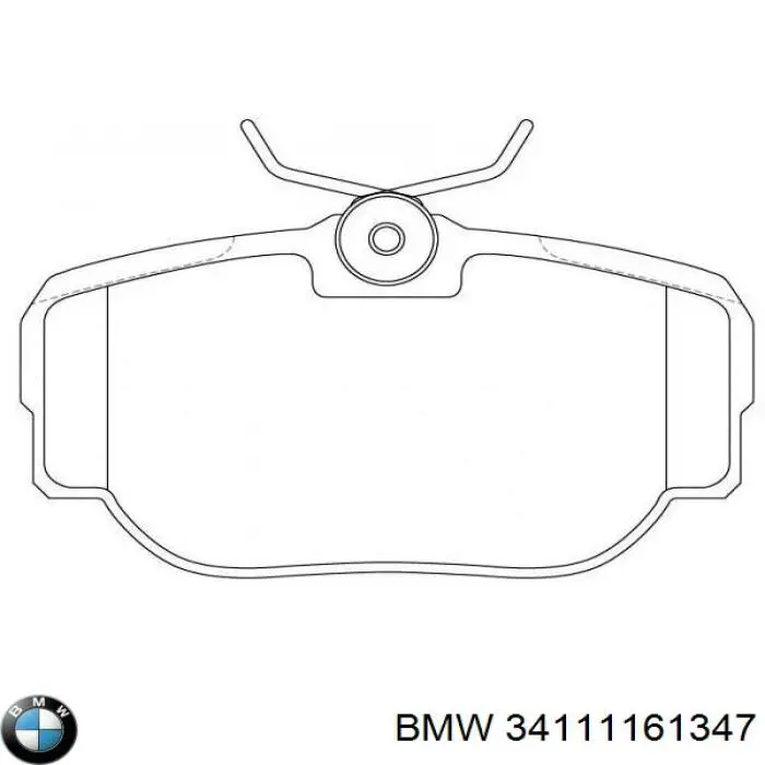 Колодки гальмівні передні, дискові 34111161347 BMW