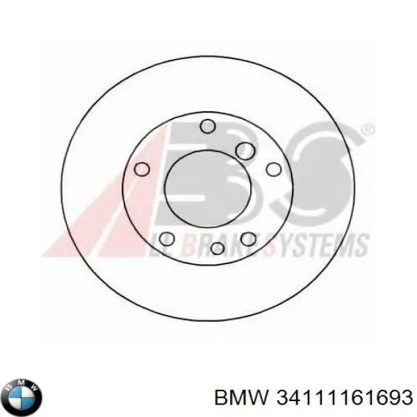 Гальмівні диски передні 34111161693 BMW