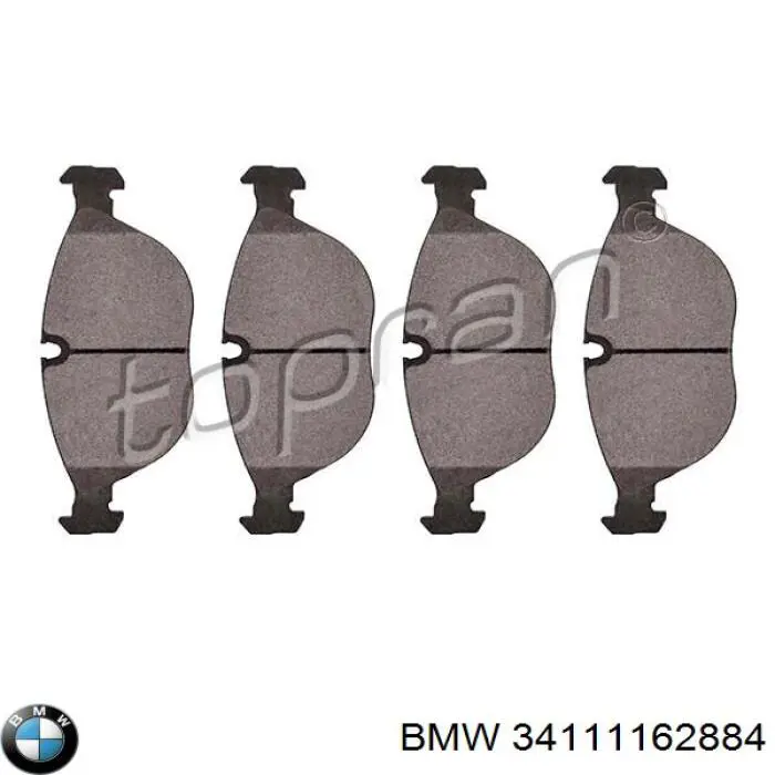 34111162884 BMW Передні гальмівні колодки