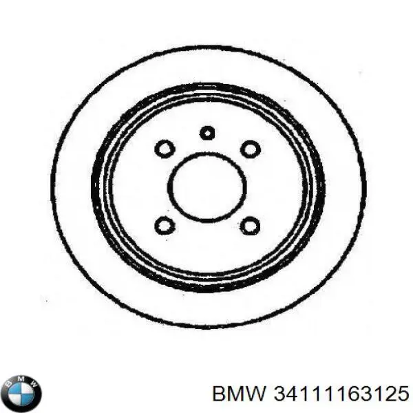 Гальмівні диски передні 34111163125 BMW