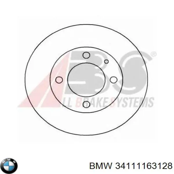 Диск гальмівний передній 34111163128 BMW