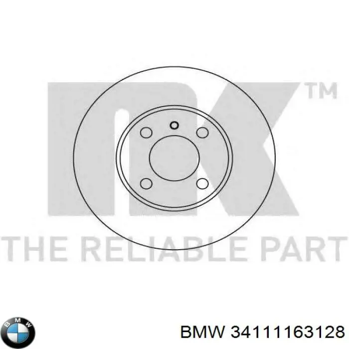 34111163128 BMW Гальмо дискове переднє