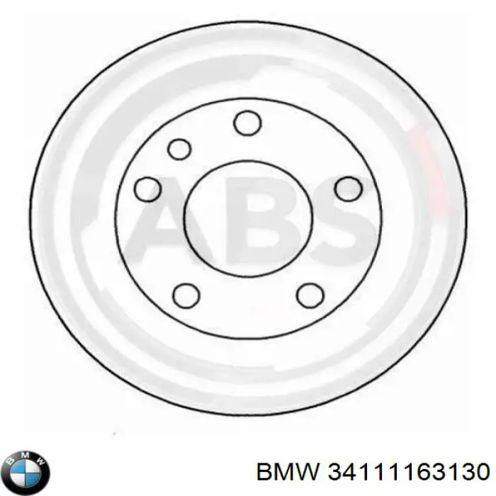 34111163129 BMW Гальмо дискове переднє