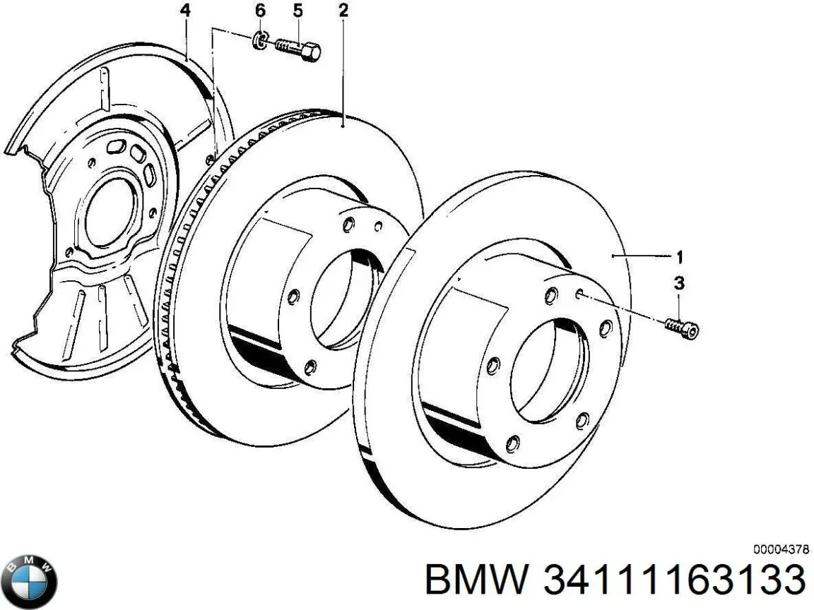 Гальмівні диски передні 34111163133 BMW