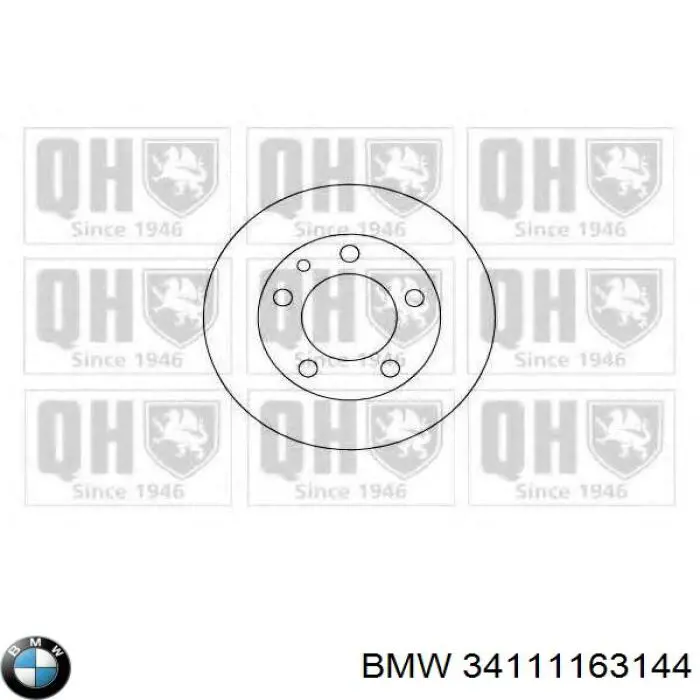 Диск переднього гальма BMW 34111163144 ціна, від 41.44 USD