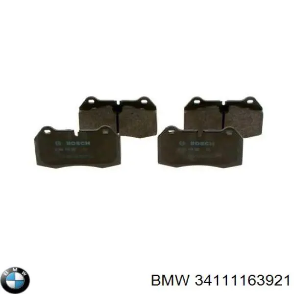 34111163921 BMW колодки гальмівні передні, дискові