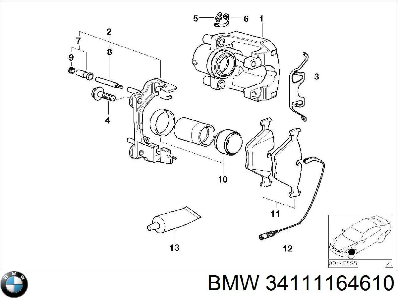 Купити 34111164610 BMW 