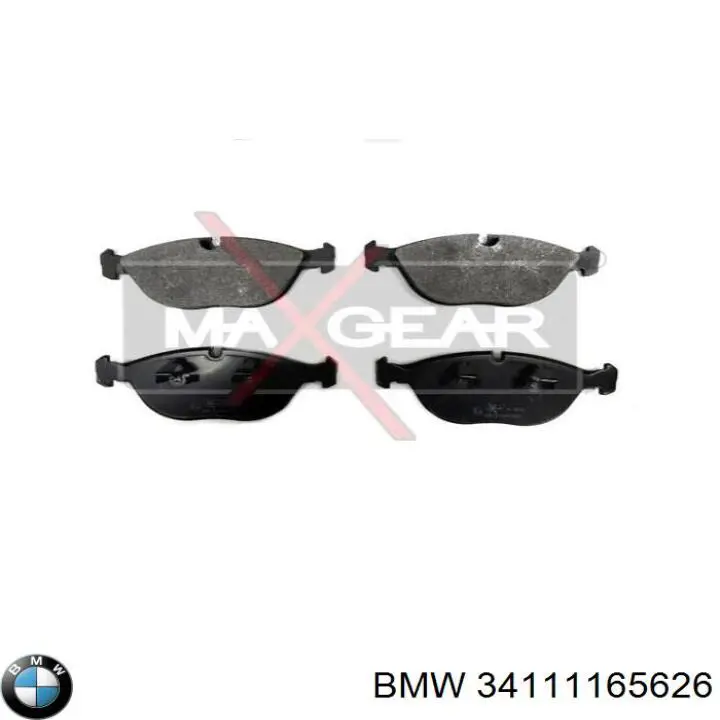 34111165626 BMW колодки гальмівні передні, дискові
