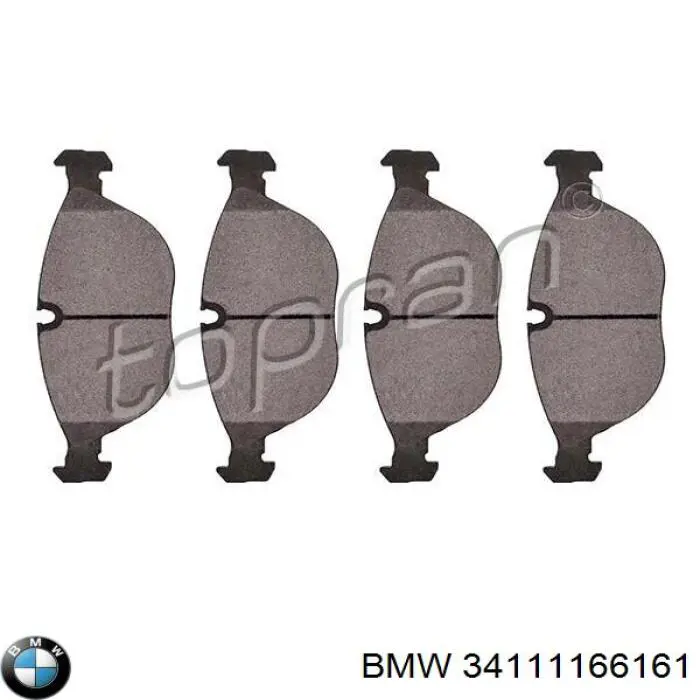 Гальмівні колодки BMW 34111166161 ціна, від 58.04 USD