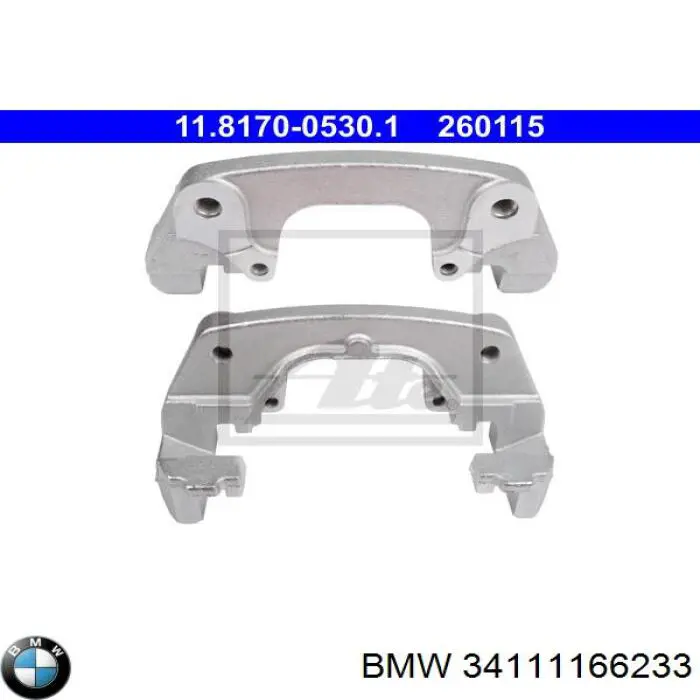 34111166233 BMW скоба супорту переднього