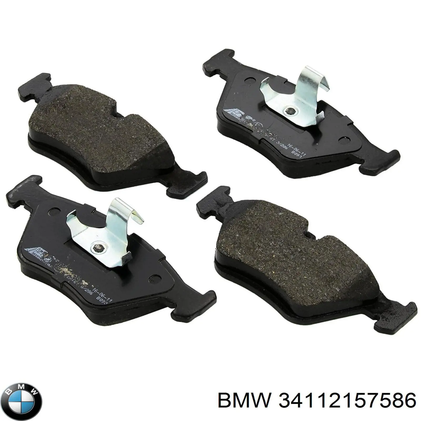Передні тормозні колодки 34112157586 BMW