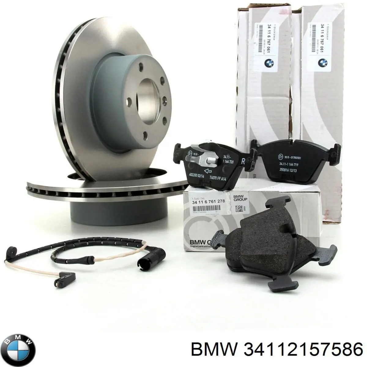 Купити 34112157586 BMW Колодки гальмівні передні, дискові