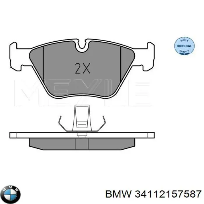 Тормозні колодки BMW 34112157587